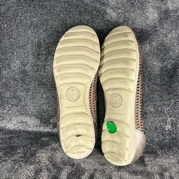 Mephisto Air Relax Pewter Perforated Leather slip On Ballet Flats size US 8.5 - Picture 7 of 8